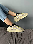 Чоловічі текстильні кросівки Adidas Yeezy Boost 700 V3 Azael (бежево-чорні) стильні кроси 417 Адідас топ, фото 7