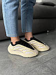Чоловічі текстильні кросівки Adidas Yeezy Boost 700 V3 Azael (бежево-чорні) стильні кроси 417 Адідас топ, фото 9