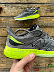 Чоловічі весняні кросівки New Balance Fresh Foam 880 (сірі із салатовим) стильні спортивні кроси 3191-5 НБ топ, фото 2