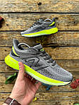 Чоловічі весняні кросівки New Balance Fresh Foam 880 (сірі із салатовим) стильні спортивні кроси 3191-5 НБ топ, фото 9