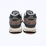 Чоловічі демісезонні кросівки New Balance 574 (коричневі) спортивні стильні кроси 2615 Нью Беленс топ, фото 4