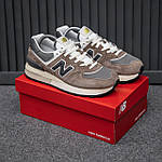 Чоловічі демісезонні кросівки New Balance 574 (коричневі) спортивні стильні кроси 2615 Нью Беленс топ, фото 8