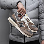 Чоловічі демісезонні кросівки New Balance 574 (коричневі) спортивні стильні кроси 2615 Нью Беленс топ, фото 9