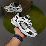 Чоловічі демісезонні кросівки New Balance 725 (біло-сірі з чорним) спортивні стильні кроси 11185 НБ топ, фото 4