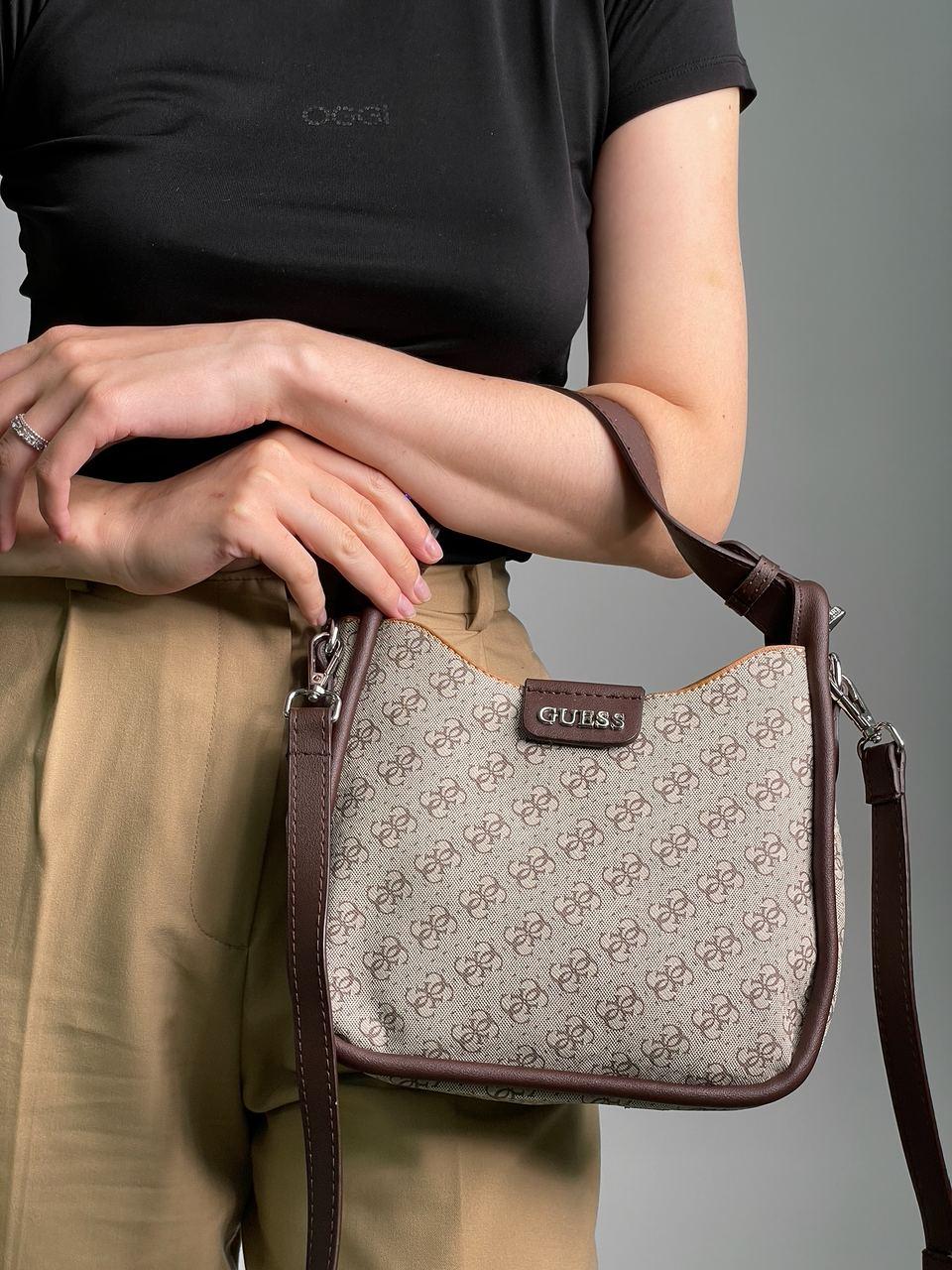 Жіноча сумка Гесс сіра Guess Gray Eco Brenton