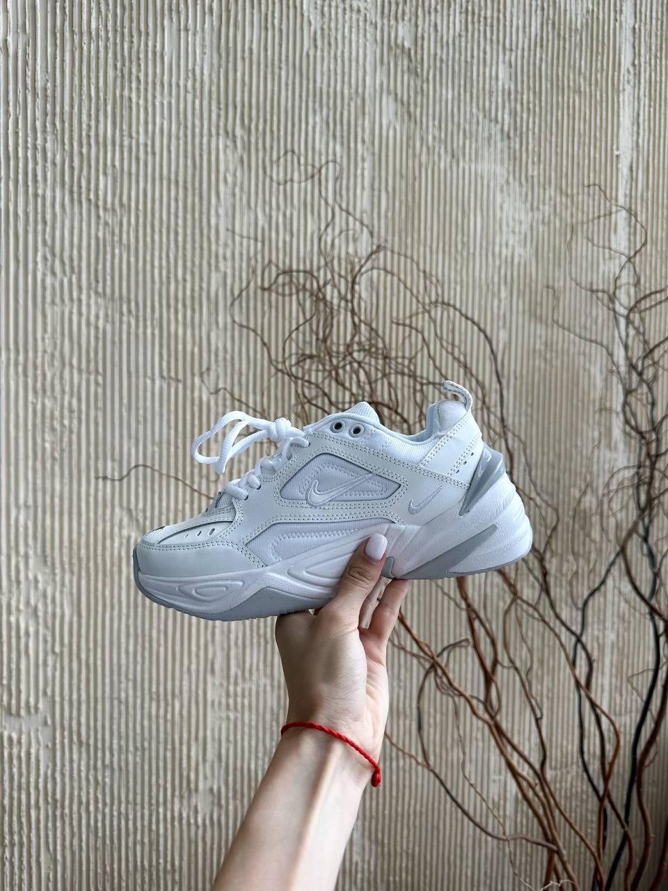 Жіночі демісезонні кросівки Nike M2K White (білі) низькі стильні кросівки N004 Найк vkross, фото 1