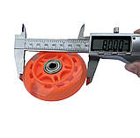 Колесо для самоката/роликів 80 мм оранджевий (1 шт), підшипники ABES-7, фото 4