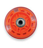 Колесо для самоката/роликів 80 мм оранджевий (1 шт), підшипники ABES-7, фото 3