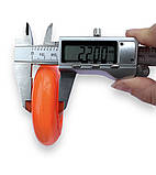 Колесо для самоката/роликів 80 мм оранджевий (1 шт), підшипники ABES-7, фото 5