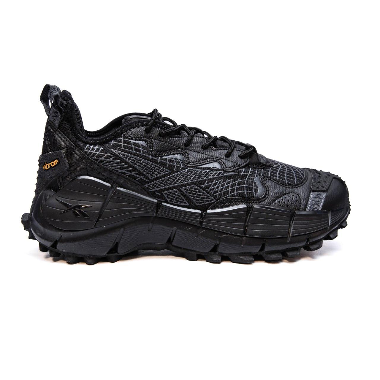Чоловічі кросівки Reebok Zig Kinetica 2.5 Edge (чорні) модні повсякденні кросівки 2646 Рибок vkross