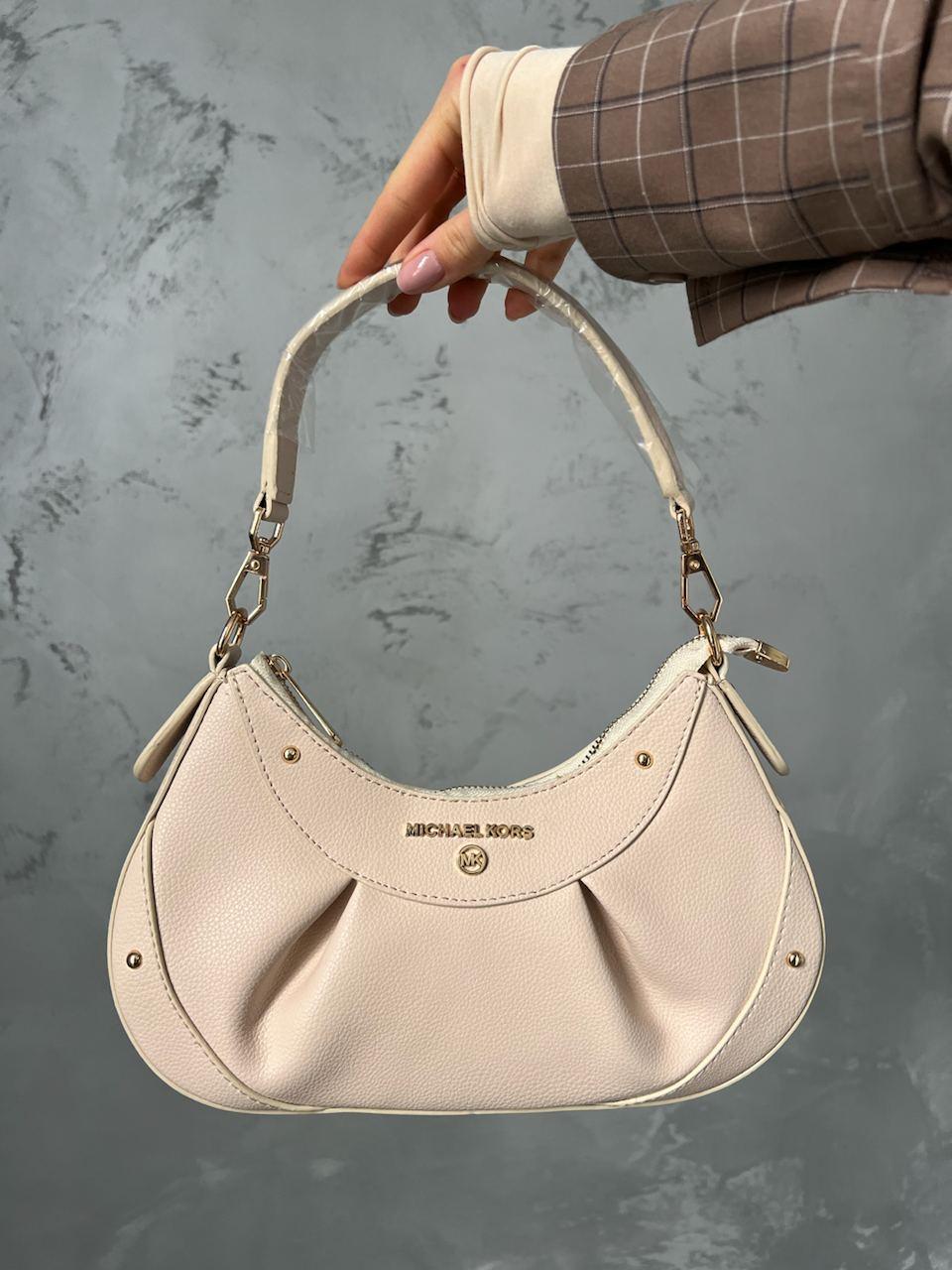 Жіноча сумка Michael Kors (світло-бежева) стильна містка ділова сумка AS555 vkross, фото 1