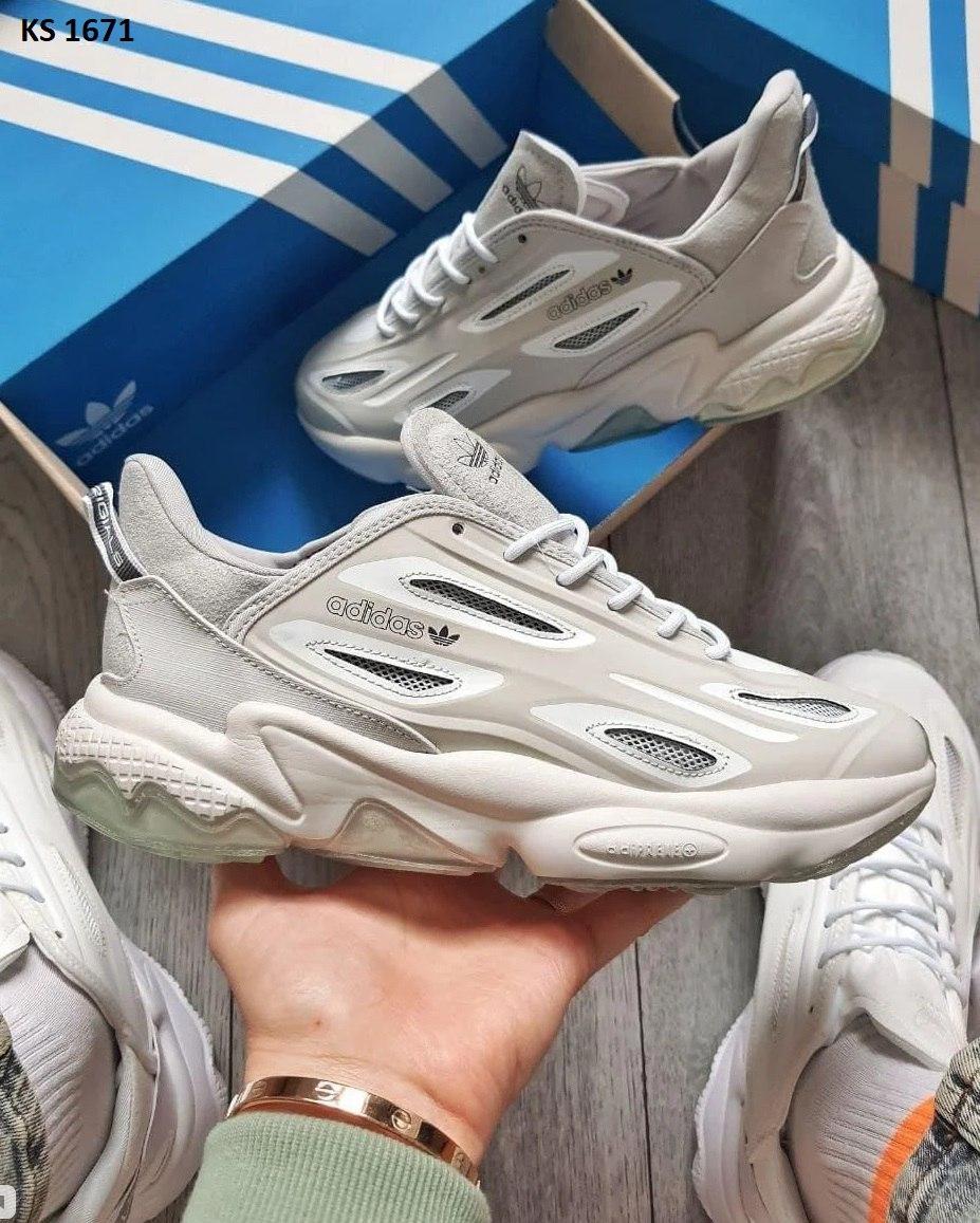 Чоловічі кросівки Adidas Ozweego Celox Grey (сірі) стильні повсякденні кроси KS 1671 Адідас vkross