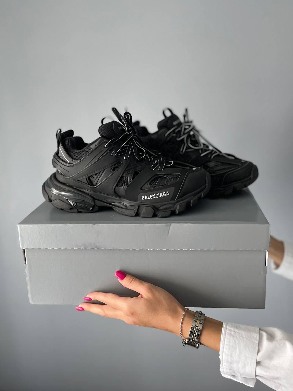 Чоловічі спортивні кросівки Balenciaga Track Black (чорні) демісезонні кросівки 212 Баленсіага vkross