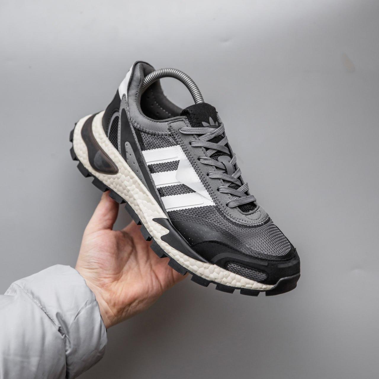 Чоловічі демісезонні кросівки Adidas Retropy Boost P9 (сірі) стильні повсякденні кроси 2613 Адідас vkross, фото 1