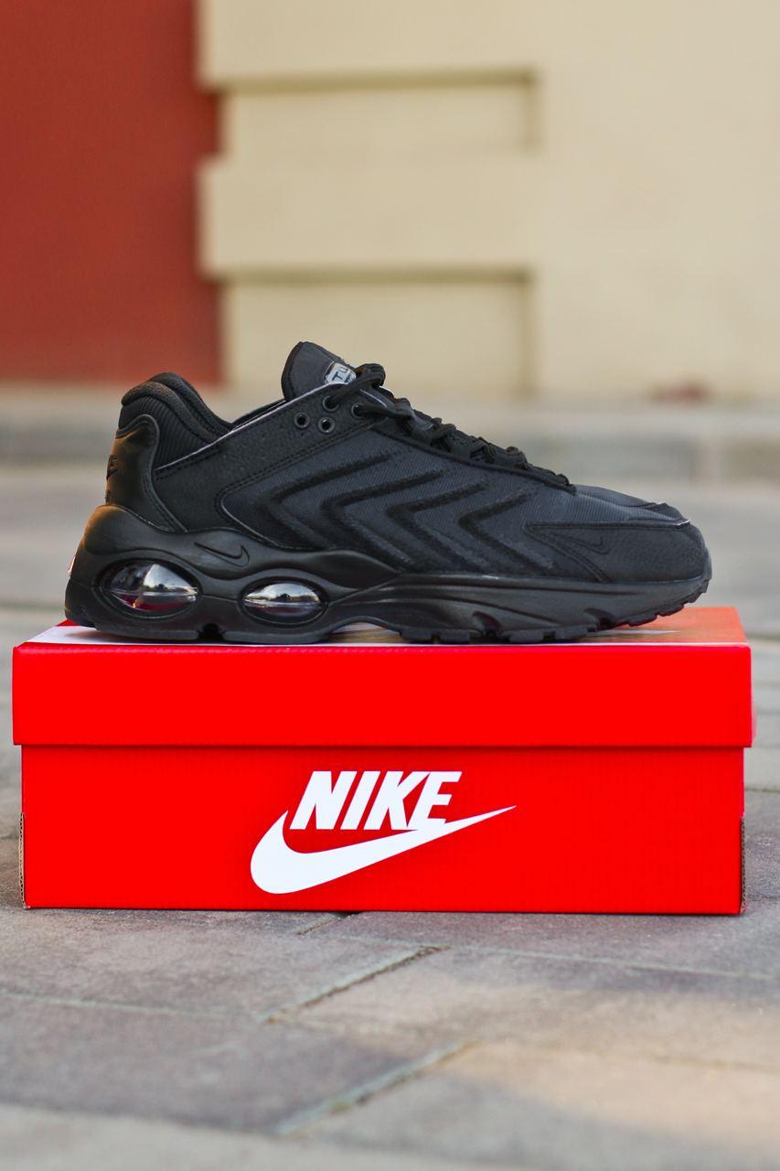 Чоловічі кросівки Nike Air Max TW Black (чорні) модні повсякденні кроси 1049 Найк vkross