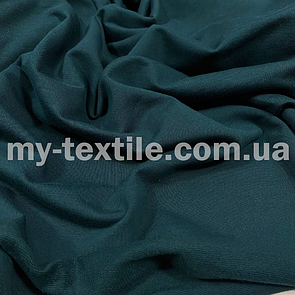 Двонитка тканина трикотажна хб Туреччина 240 grm 180 см Темно-зелений (пляшка)