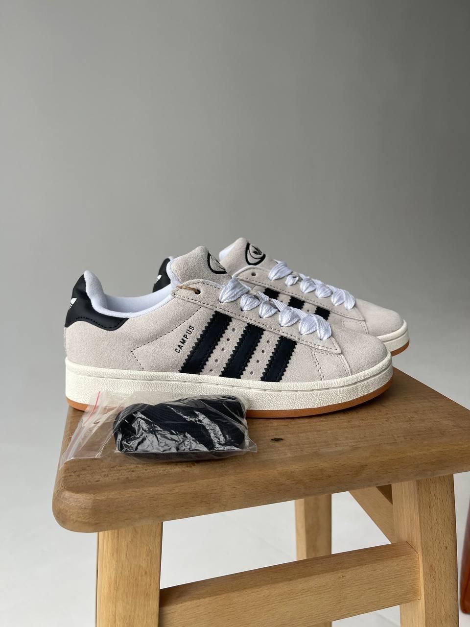 Жіночі демісезонні кросівки Adidas Campus OOS Grey Premium (сірі) повсякденні кроси А00126 Адідас vkross