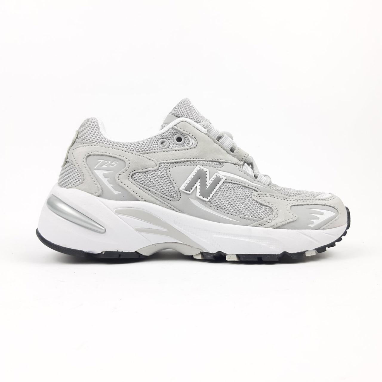 Чоловічі демісезонні кросівки New Balance 725 (сірі з білим) спортивні стильні кроси 11182 Нью Беленс vkross