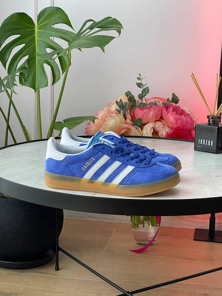 Adidas Gazelle Indior Shoes Blue 1018 vkross
