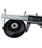 Колесо для роликів/самокатів 76*22мм чорне без світла підшипник ABES-7, фото 4