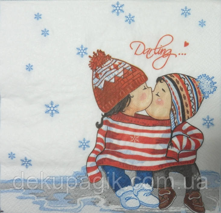 Серветка для декупажу 33х33см, НГР-11, фото 1