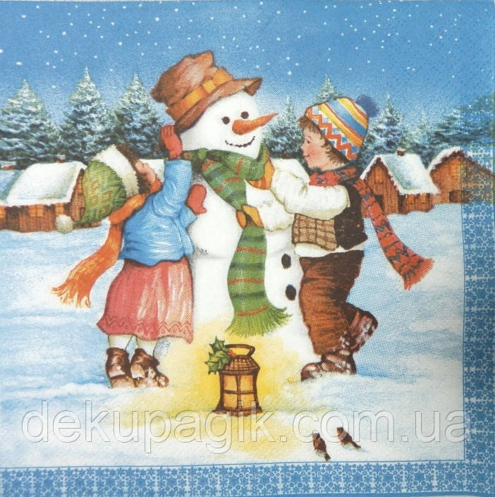 Серветка для декупажу 33х33см, НГР-14, фото 1