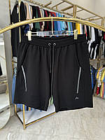 Чоловічі трикотажні шорти GLV 0782 (батал) 3-7XL чорні