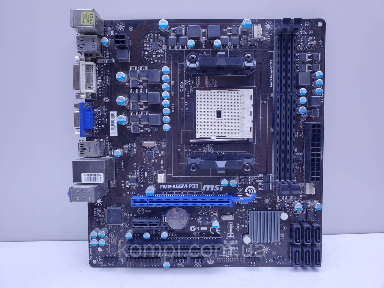 Материнська плата FM2 MSI FM2-A55M-P33 (Socket FM2, DDR3, б/у)
