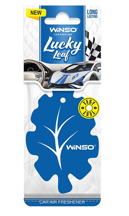 Освіжувач повітря WINSO Lucky Leaf, целюлозний ароматизатор, Sport (50шт/ящ.)