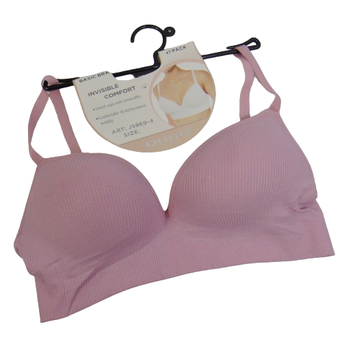 Топ-бастгальтер рубчик бавовна Ouno 58694 L пудра, фото 1