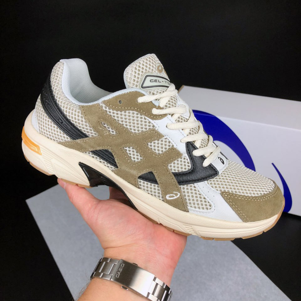 Чоловічі кросівки Asics Gel 1130 сіточка спортивні повсякденні бежеві