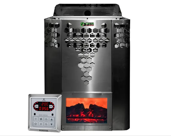 Електрокам'янка для сауни та лазні Ecoflame HYB90 9 кВт + пульт CON6