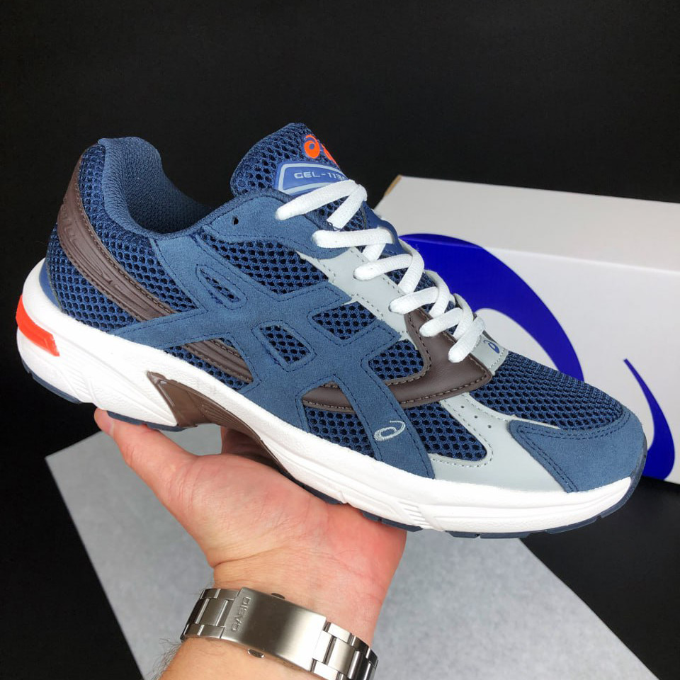Чоловічі кросівки Asics Gel 1130 сіточка молодіжні повсякденні темно-сині