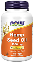 Олія з семен коноплі Now Foods Hemp Seed Oil 1000 mg 120 гел капсул