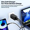 Зарядний пристрій Toocki мережевий 67W Multi-port GaN Charger 1xUSB 2xUSB Type-C White (P067AK11A2C0), фото 4