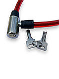 Замок велосипедний 0,6м під ключ червоний (товщина 11мм), фото 4