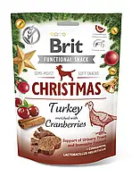 Різдвяні ласощі для собак Brit Care Dog Functional Snack індичка з журавлиною 150 г