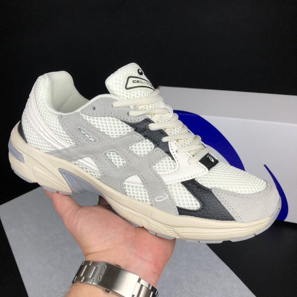 Чоловічі кросівки Asics Gel 1130 сіточка стильні спортивні бежеві сірі