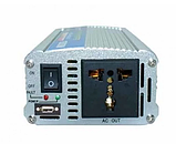 Інвертор напруги 12VDC-220VAC 1000Вт (МАХ 2000Вт), QW-1000M, фото 3