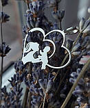 Срібний кулон Мати з дитям, фото 3