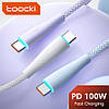 Кабель зарядный Toocki USB Type-C to USB Type-C PD Fast Charging Data Cable White 2 м (TXCTT1-BMHA02), фото 3