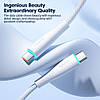 Кабель зарядный Toocki USB Type-C to USB Type-C PD Fast Charging Data Cable White 2 м (TXCTT1-BMHA02), фото 4