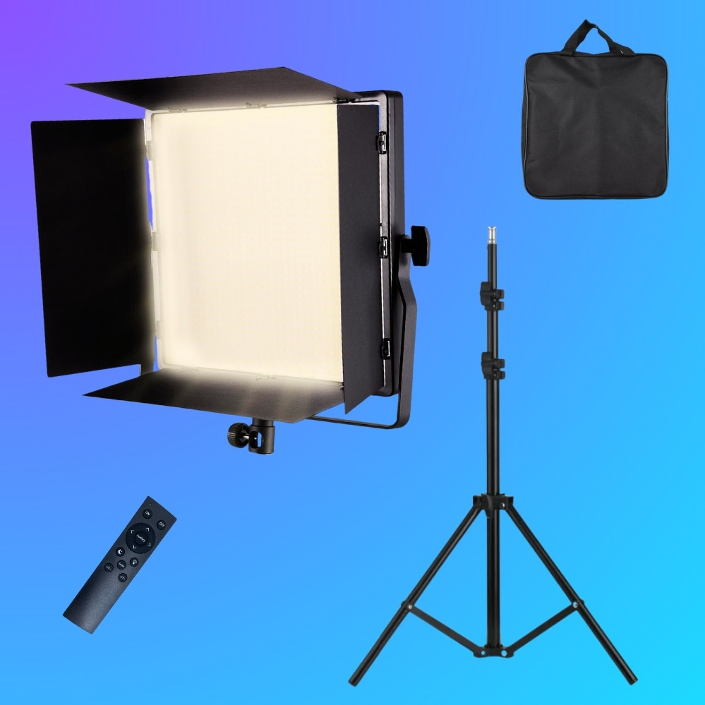 Світлодіодна прямокутна лампа LED 660 PRO зі штативом 2м для фото та відео прожектор з пультом ДК та сумкою, фото 1