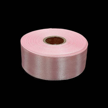Стрічка атласна 25 мм, рожева мрія, 23 м