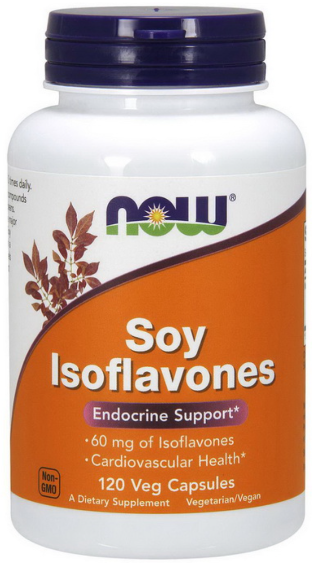 Концентрат ізофлавонів сої NOW Foods Soy Isoflavones 120 капс