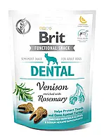 Ласощі для чистки зубів собак Brit Care Dental з олениною і розмарином 150 г