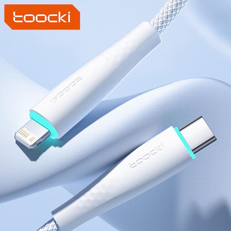 Кабель зарядный TOOCKI Type-C Lightning 100 Вт Fast Charging Data Cable 2 м White (TXCTL-BMHA02)