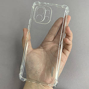 Чохол для Xiaomi Mi 11 чохол з бронь кутами захистом камери на телефон сяомі мі 11 прозорий ttp