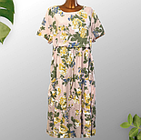 Плаття жіноче літнє, квітковий принт, штапель р 48-50, 52-54, фото 8