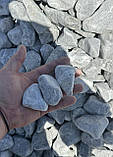 Галька декоративна мармурова сіра для клумб (ціна за 1 кг від 1 тони), фото 5